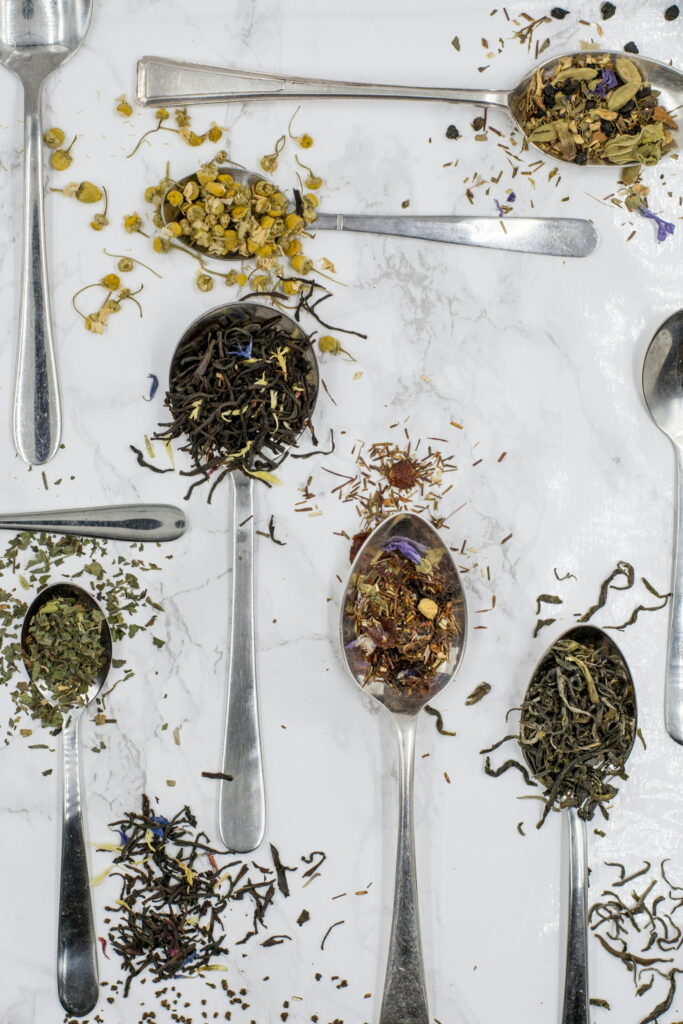 High-quality Loose Leaf Tea displayed as dry tea leaves